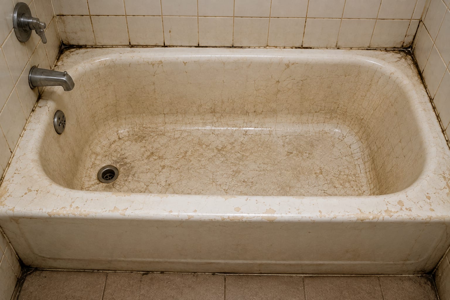 Bathtub before renovation